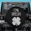 0 Irish St. Patricks Spare Tire Cover Leather Universal Fit for Jeep Trailer Rv Suv Truck 0